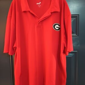 University Of Georgia Red Polo Shirt with Logo